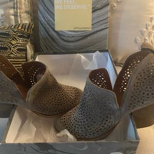 Jeffrey Campbell suede mule